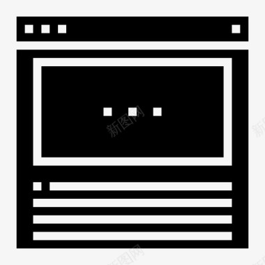 浏览器界面网站和用户界面坚实图标