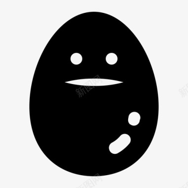 蛋无表情蛋有机图标