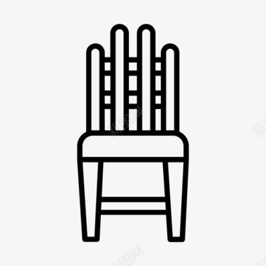 温莎椅家具家用图标