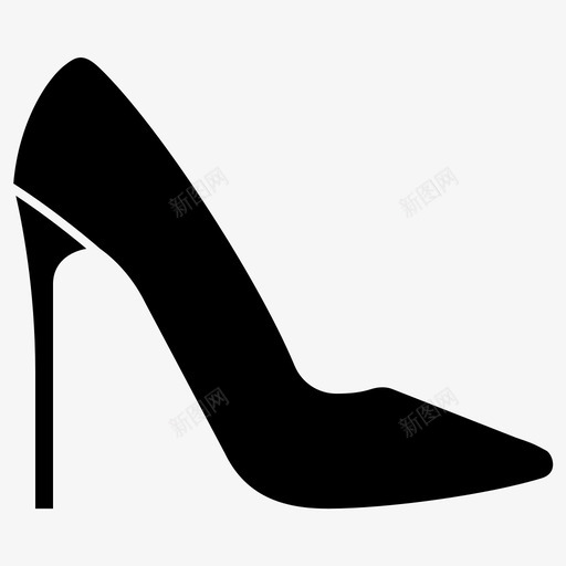 鞋时装高跟鞋svg_新图网 https://ixintu.com 高跟鞋 时装鞋 鞋雕文