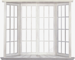 情人节白色窗户窗框木质手绘素材