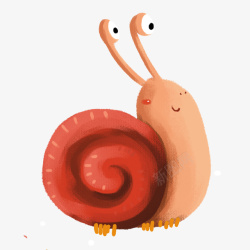 蜗牛的房子卡通可爱的小蜗牛高清图片