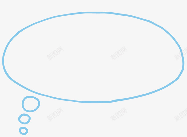蓝色线条语言气泡框png免抠素材_新图网 https://ixintu.com 几何对话框 图形框 对话框 蓝色 语言气泡