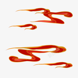 中国风插画祥云抠图素材