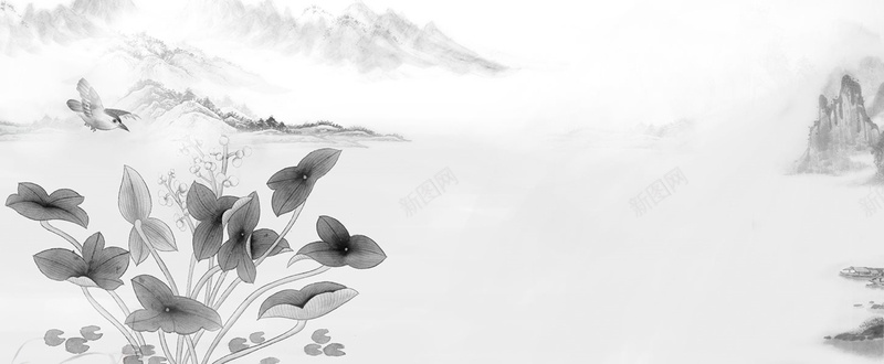 中国风背景banner素材背景