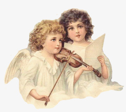 可爱复古小天使儿童人物素材素材