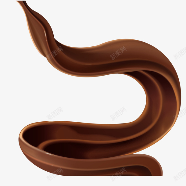 丝滑黑色巧克力png免抠素材_新图网 https://ixintu.com 黑色 丝滑 巧克力 美味