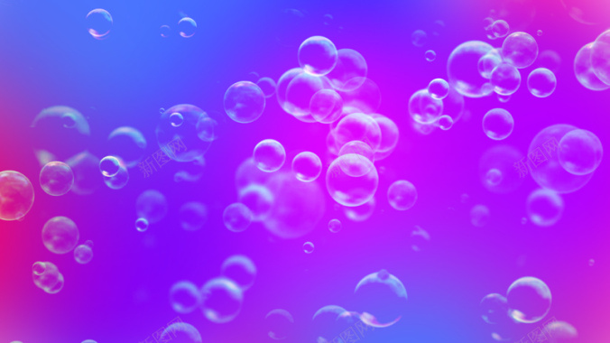 梦幻紫色气泡背景背景