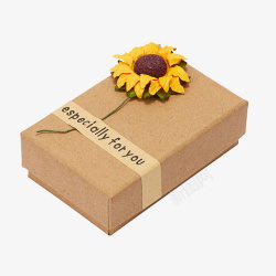 向日葵子向日葵礼品盒子高清图片