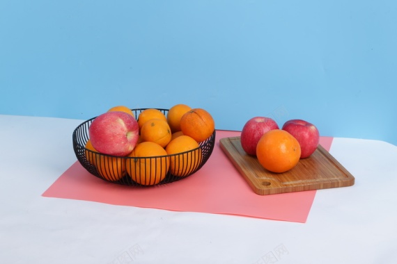橘子味果盘水果淘宝背景