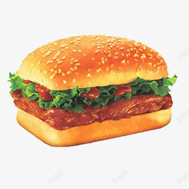 奥尔良鸡排堡png免抠素材_新图网 https://ixintu.com 奥尔良鸡排堡 汉堡包 鸡排 西餐 快餐