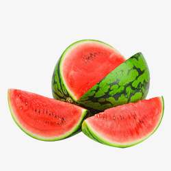 西瓜水果绿色食品素材