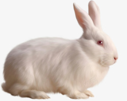 兔子白兔大兔子装饰元素素材