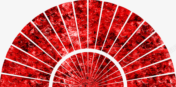 红色油画质感折扇png免抠素材_新图网 https://ixintu.com 折扇 油画 高级感 装饰