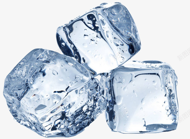 蓝色三颗冰块png免抠素材_新图网 https://ixintu.com 冰块 冰爽 冰爽节 大冰块 设计素材 透明冰块