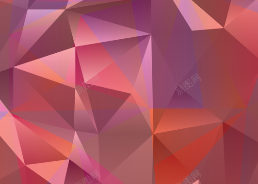 淡粉色的多边形晶体高清背景图背景