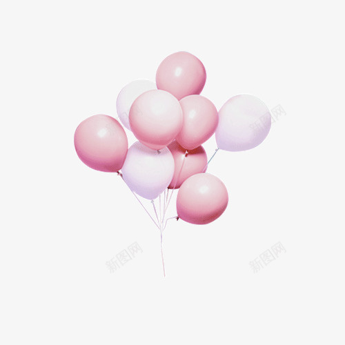 浪漫气球粉色png免抠素材_新图网 https://ixintu.com 向往 气球 气球墙 自由 飞翔