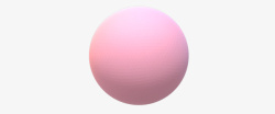 粉色质感透明球体素材