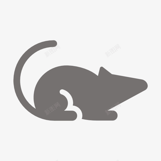 灰色小老鼠可爱免扣素材png免抠素材_新图网 https://ixintu.com 灰色 可爱 小老鼠 动物