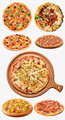 彩色披萨pizza披萨高清图片高清图片