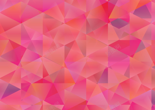 亮粉红色多边形晶体高清图片背景