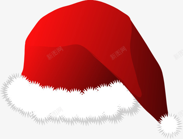 一顶圣诞帽子png免抠素材_新图网 https://ixintu.com 圣诞节 圣诞帽 帽子 红帽子