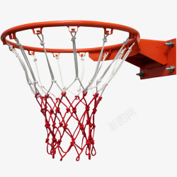红色挂球红色的篮球框高清图片