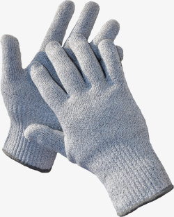 浅蓝色手套一双素材