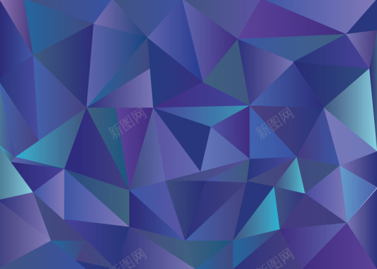 紫色的多边形晶体高清背景图背景