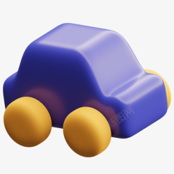 卡通插画3D形状素材