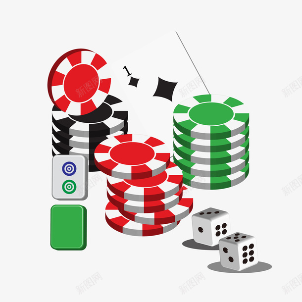 多种颜色卡牌图片png免抠素材_新图网 https://ixintu.com 棋牌 颜色 绿色 红色 卡牌