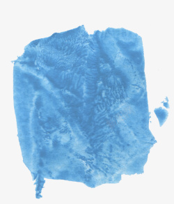 蓝色手绘颜料素材纹理素材