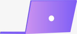 电脑icon紫色几何笔记本电脑高清图片
