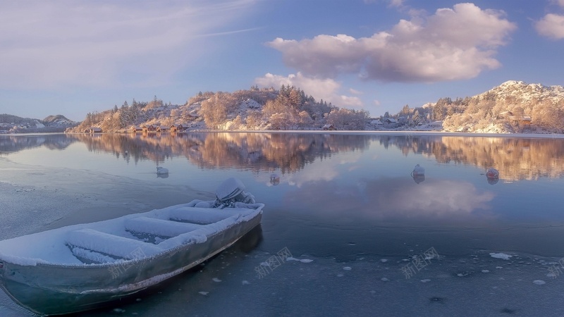 罗加兰河流jpg设计背景_新图网 https://ixintu.com 挪威 罗加兰 河流 雪 船 山 冬季