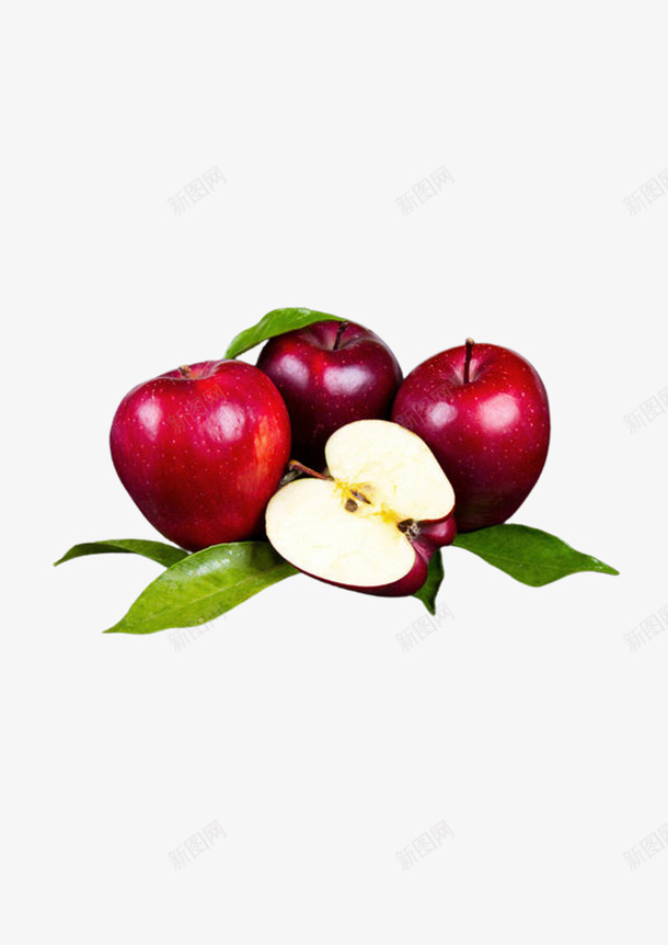 红色香甜苹果png免抠素材_新图网 https://ixintu.com 水果 红色 香甜 苹果