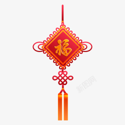 红色小结喜庆红色中国结新年高清图片