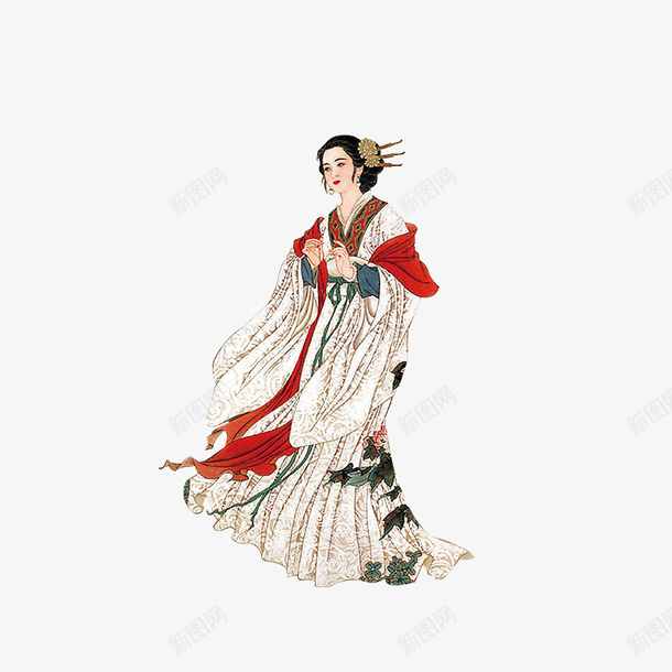 古代四大美女之一png免抠素材_新图网 https://ixintu.com 古代 古风 如花似玉 美女 貂蝉