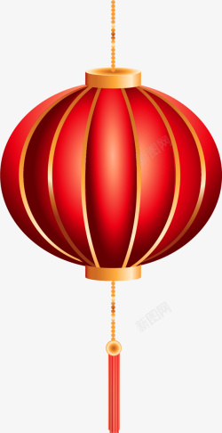 新年大红灯笼中国风灯笼素材