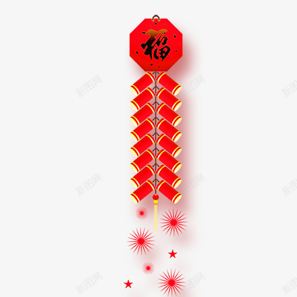 新年爆竹烟花png免抠素材_新图网 https://ixintu.com 付 新年 新年炮 新年素材 烟花 爆竹 红炮