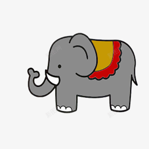 灰色的一只小象png免抠素材_新图网 https://ixintu.com 大象 小象 灰色象 动物