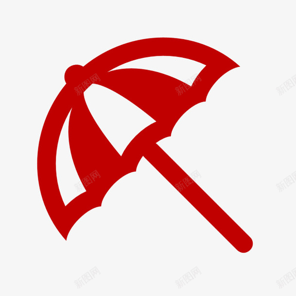 红色的雨伞png免抠素材_新图网 https://ixintu.com 红色 雨伞 立体 下雨