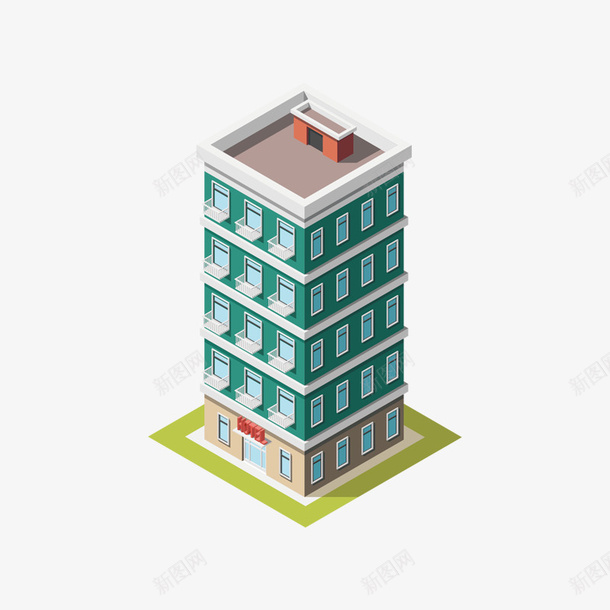 模型矢量图公寓住宅大楼png免抠素材_新图网 https://ixintu.com 模型 矢量图 公寓 住宅 大楼