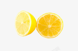 黄柠檬片切开的黄色柠檬高清图片