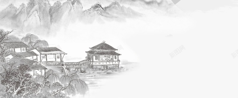 中国风背景banner素材psd设计背景_新图网 https://ixintu.com banner banner素材 中国风 素材 背景