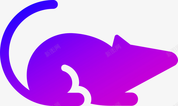 蓝紫色渐变老鼠矢量放大方便png免抠素材_新图网 https://ixintu.com 蓝紫色 渐变 老鼠 矢量 放大 方便
