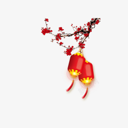 灯笼国潮元素年货节春节传统素材