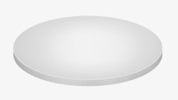 白色台子白色圆形展台高清图片