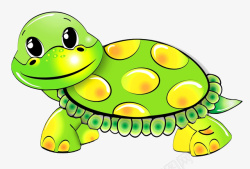 鳄龟一只绿油油的小乌龟高清图片