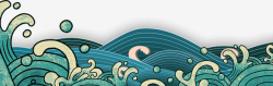 浮世绘海浪浮世绘海浪素材高清图片