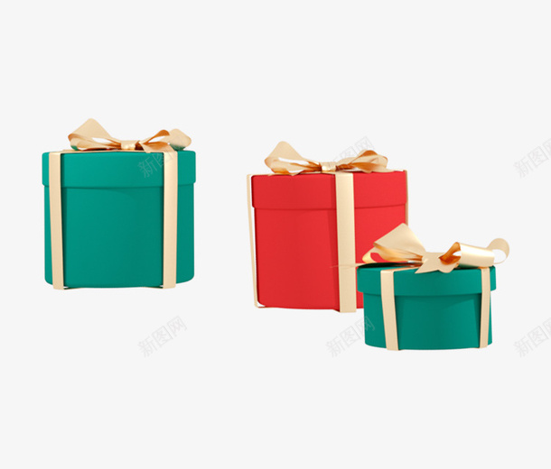 节日礼物礼物盒png免抠素材_新图网 https://ixintu.com 礼物 年货 圣诞 礼包